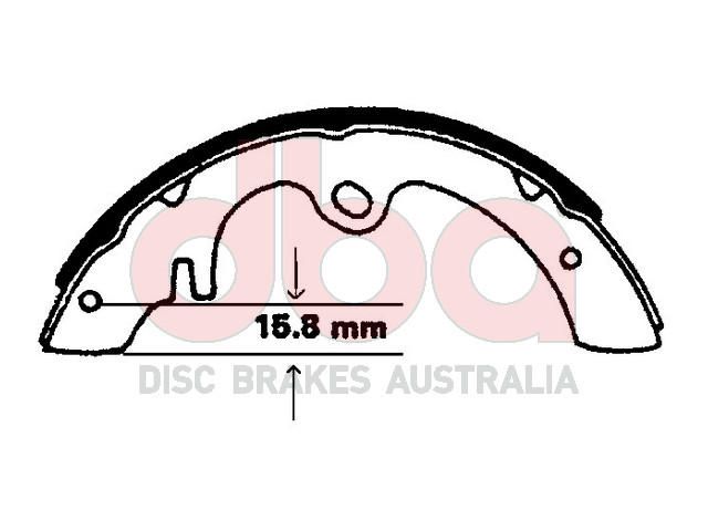 Street Series Brake Shoes [Nissan 620 254mm] - TecDoc Only