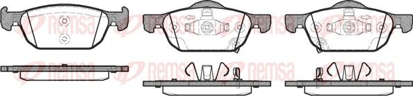 Brake Pad Set, disc brake 1384.02