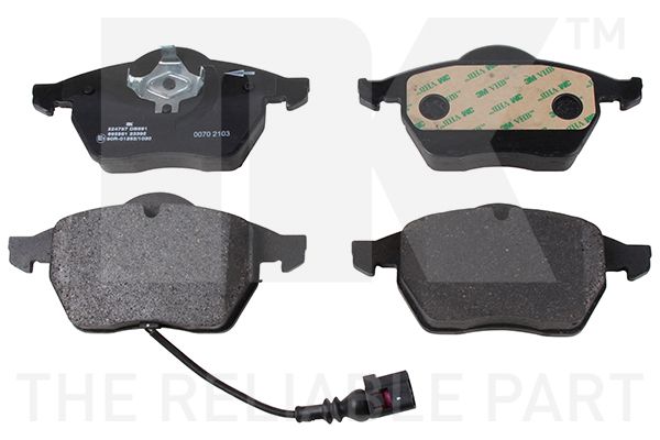 Bremsbelagsatz, Scheibenbremse