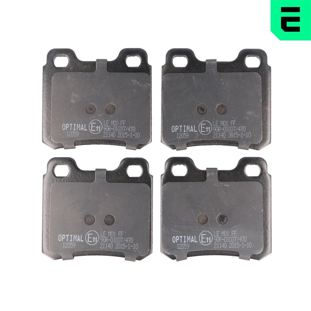 OPTIMAL BP-12059 - Bremsbelagsatz, Scheibenbremse