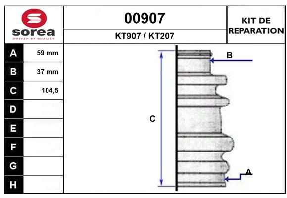 KIT D'ETANCHEITE 00907  .