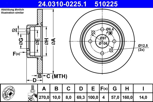 Brake Disc 24.0310-0225.1