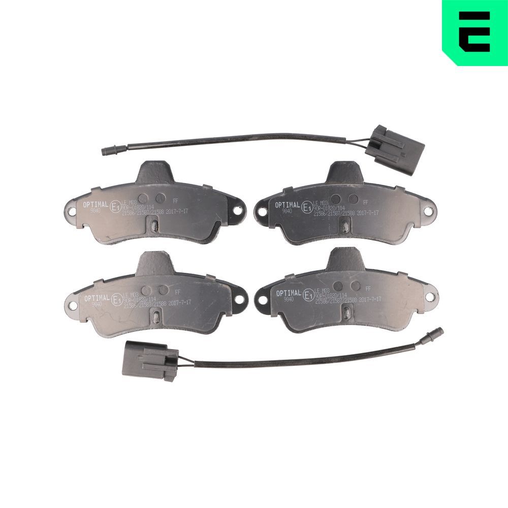 OPTIMAL BP-09840 - Bremsbelagsatz, Scheibenbremse