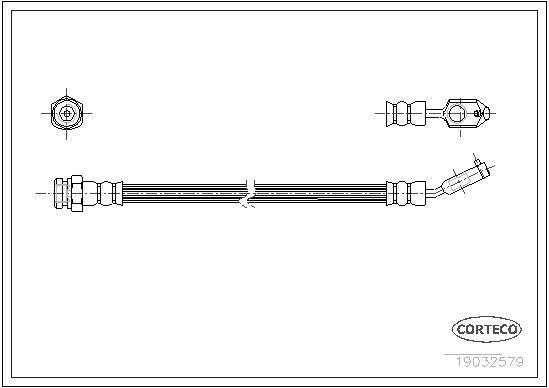 FLEXIBLE DE FREIN VAUXHALL  0705