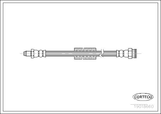 FLEXIBLE DE FREIN PEUGEOT-PEUGEO  0705