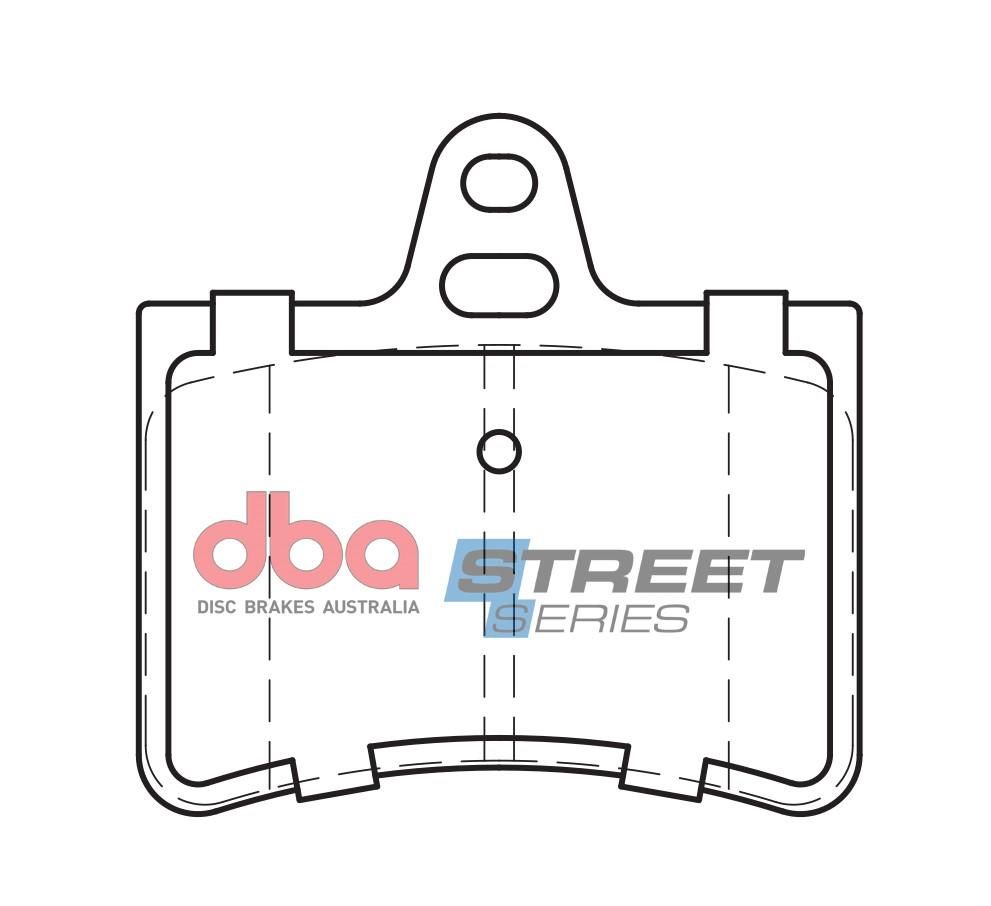 DBA SS STREET SERIES BRAKE PADS [ Citreon C5 2001 - 2016 R ] - TecDoc Only