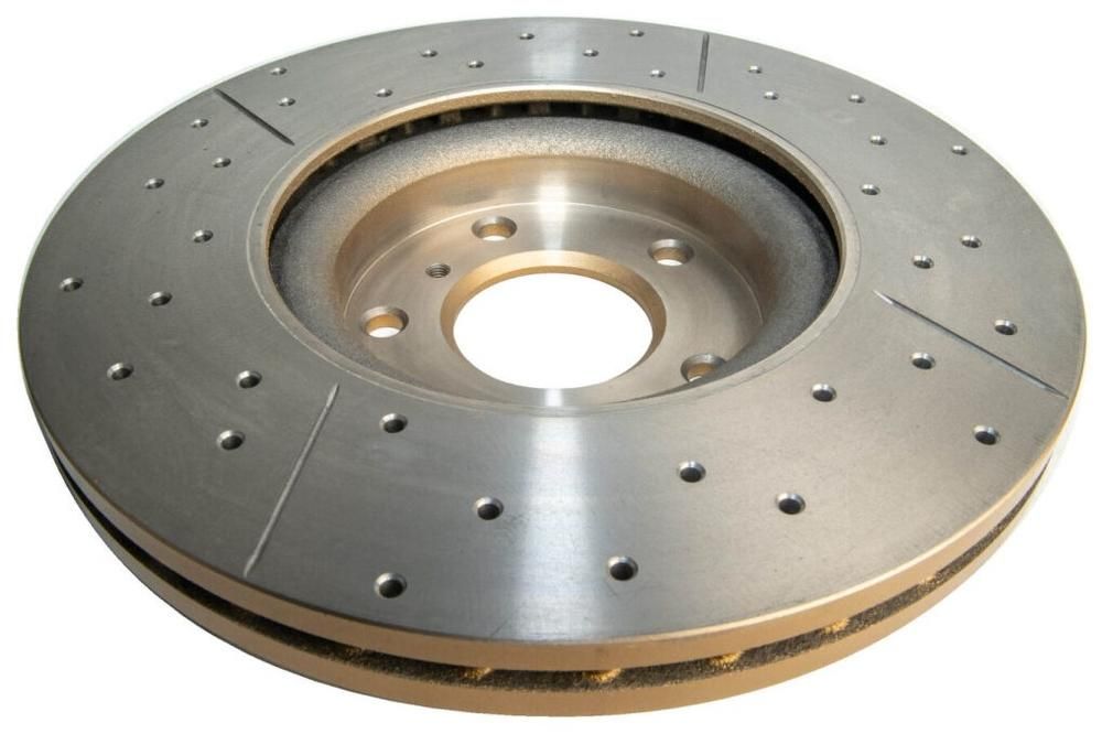 Street Gold Cross-drill/slotted KP [ Nissan 350Z 05-> F ] - TecDoc 2