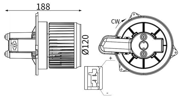MAHLE AB 427 000S - Innenraumgebl&auml;se