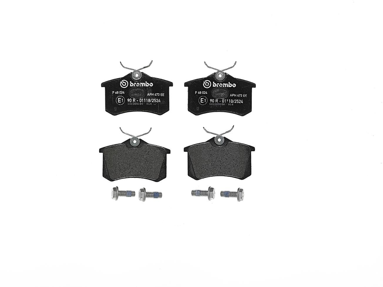 BREMBO P 68 024 - Bremsbelagsatz, Scheibenbremse PRIME LINE
