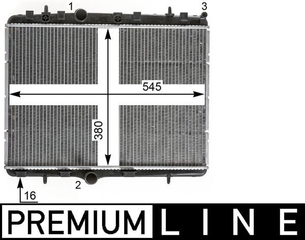 Mahle Original CR 2014 000P Kühler, Motorkühlung