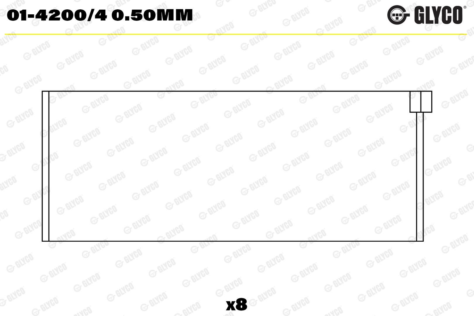 GLYCO 01-4200/4 0.50mm - Pleuellager