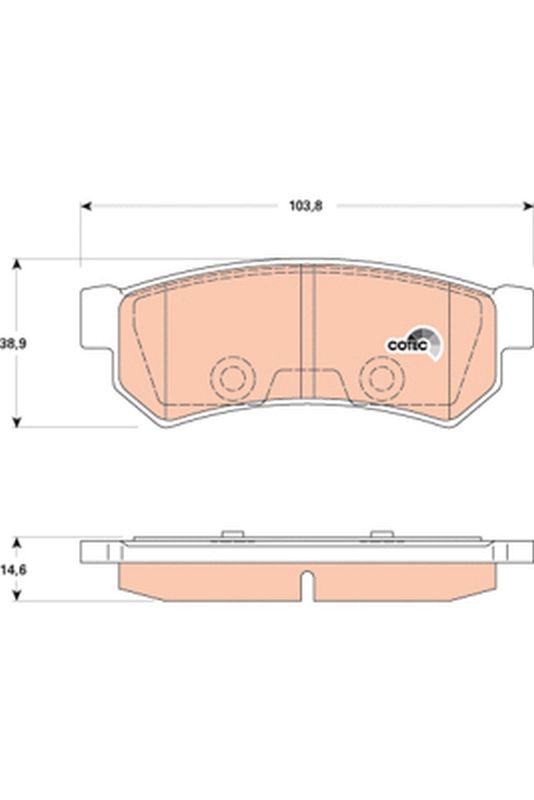 Brake Pad Set, disc brake GDB4178