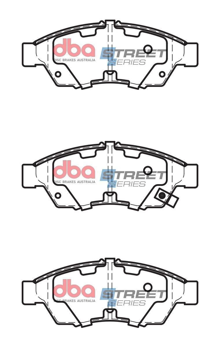 DBA SS STREET SERIES BRAKE PADS [ Suzuki Liana 1.5L RB21 2002-2014 F ] - TecDoc Only