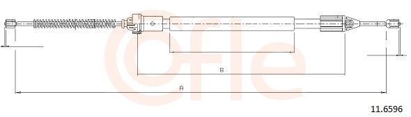 COFLE 11.6596 - Seilzug, Feststellbremse