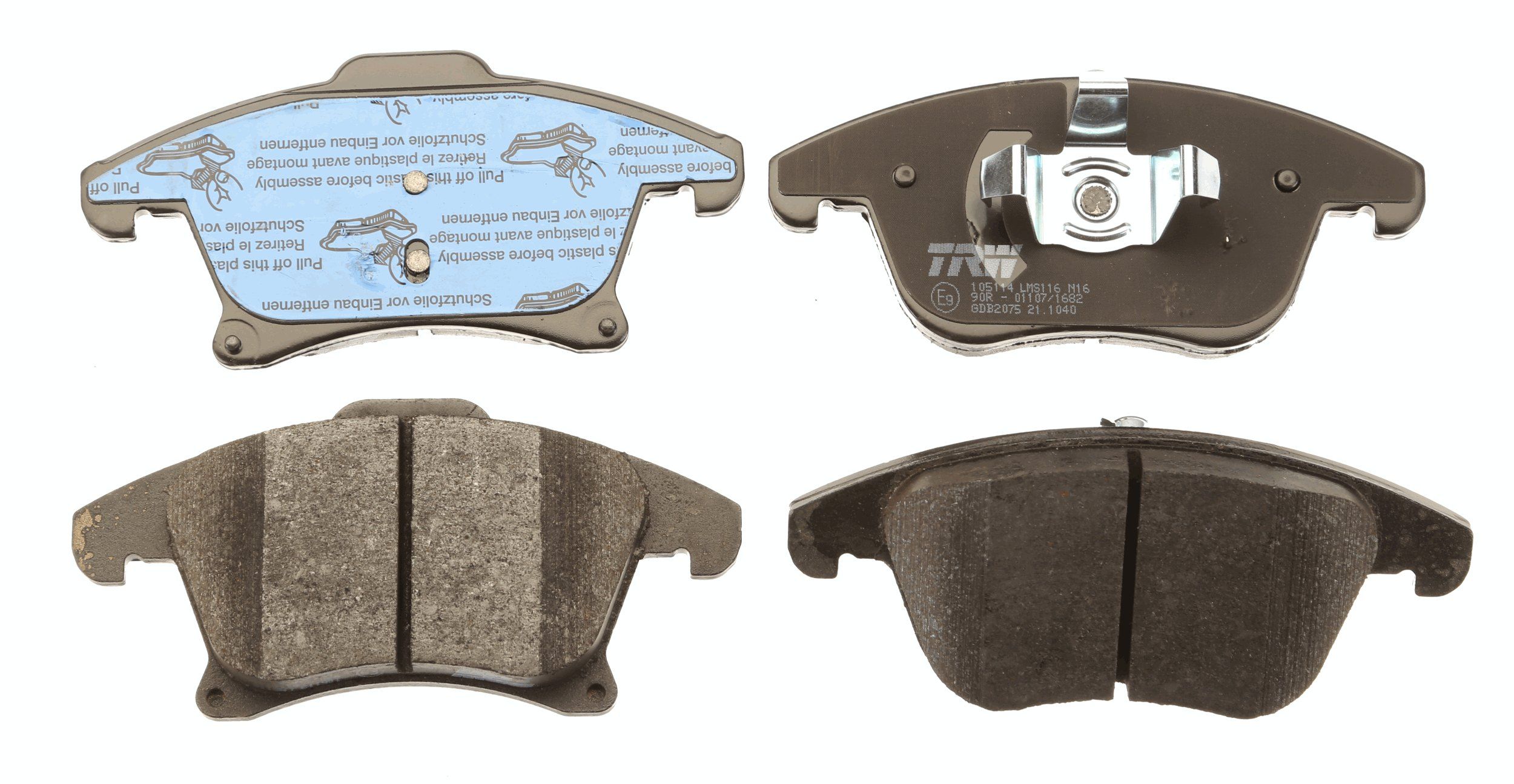 TRW DISC BRAKE PADS - TecDoc 2