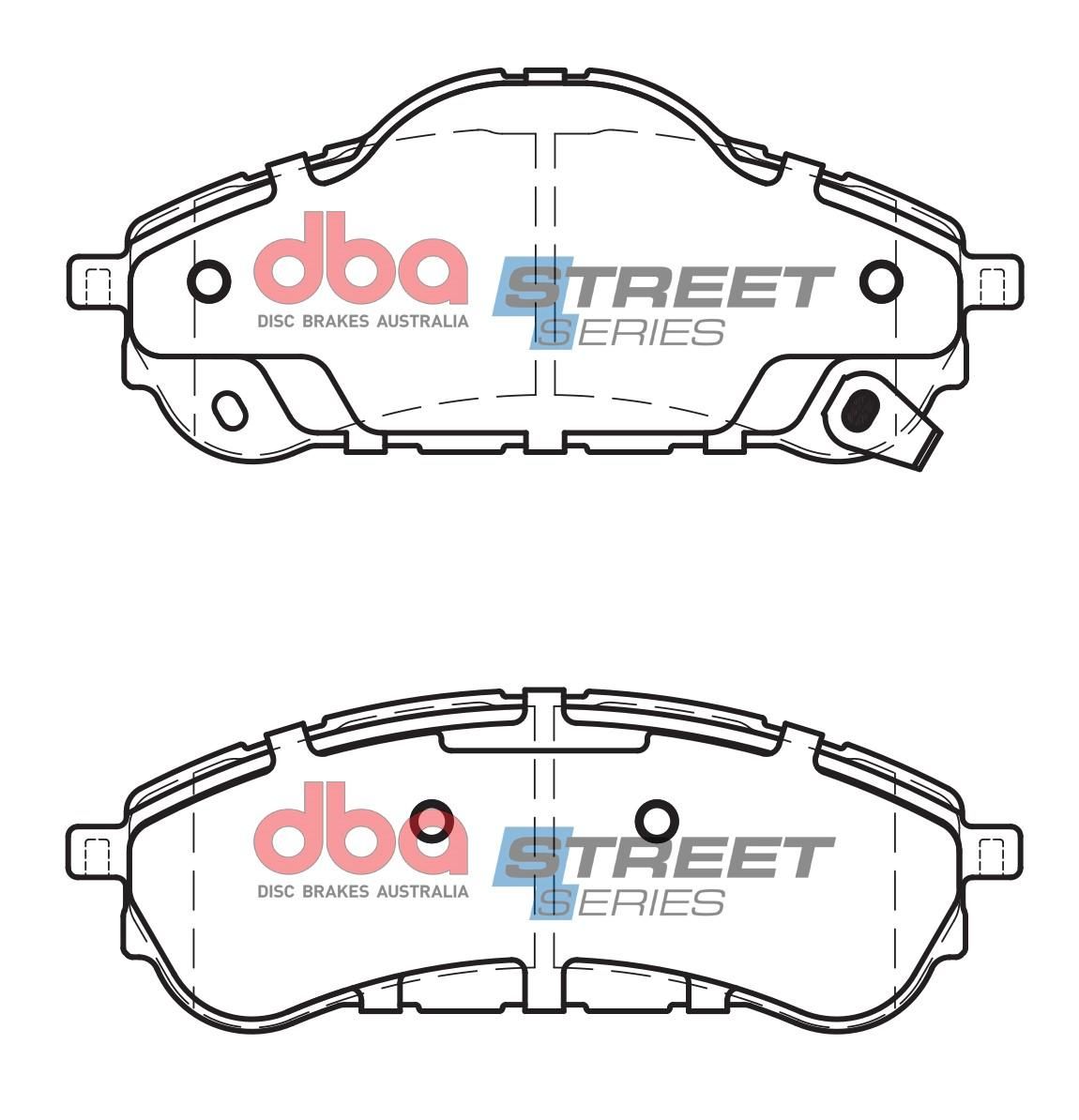 DBA SS STREET SERIES BRAKE PADS [ Ford Everest / 2015-> R  ] - TecDoc Only