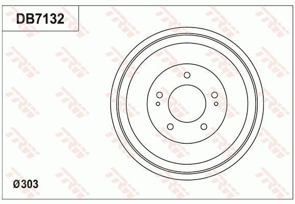 TRW BRAKE DRUM - TecDoc Only