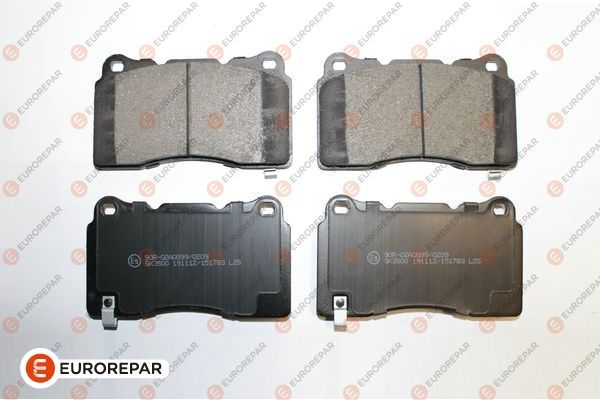 Тормозные колодки EUROREPAR 1675990380 Тормозные колодки EUROREPAR 1675990380