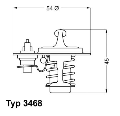 3468.88D WAHLER termosztát, hűtőfolyadék