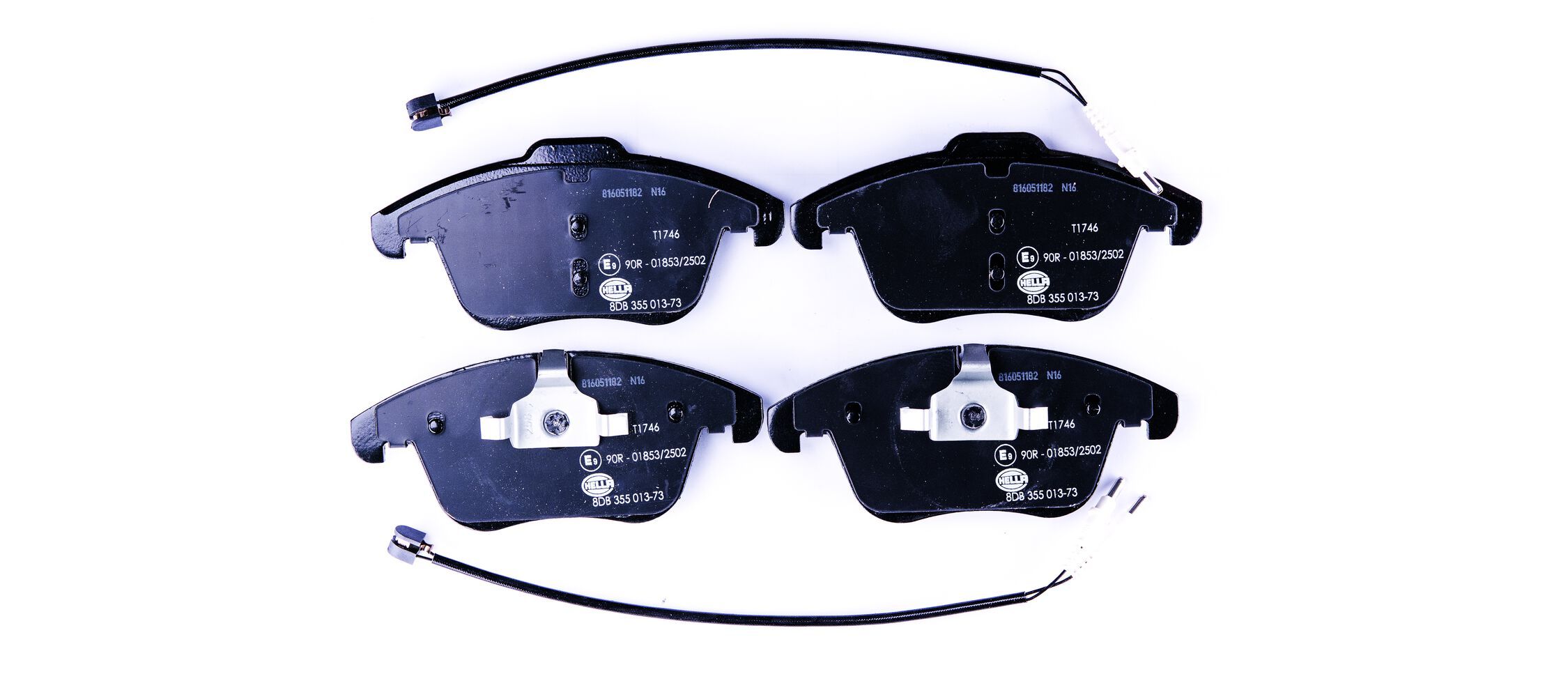 HELLA 8DB 355 013-731 - Bremsbelagsatz, Scheibenbremse