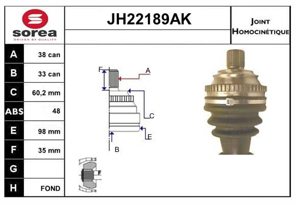 KIT CV JOINT AVEC KR129 - TRANSPORT