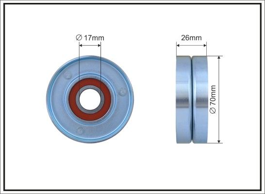 Tensioner Pulley, V-ribbed belt 500125