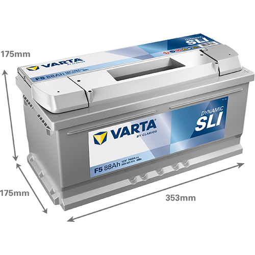 VARTA Dynamic SLI F5 | 12V 88Ah 740A | Autobatterie VARTA Dynamic SLI F5 | 12V 88Ah 740A | Autobatterie