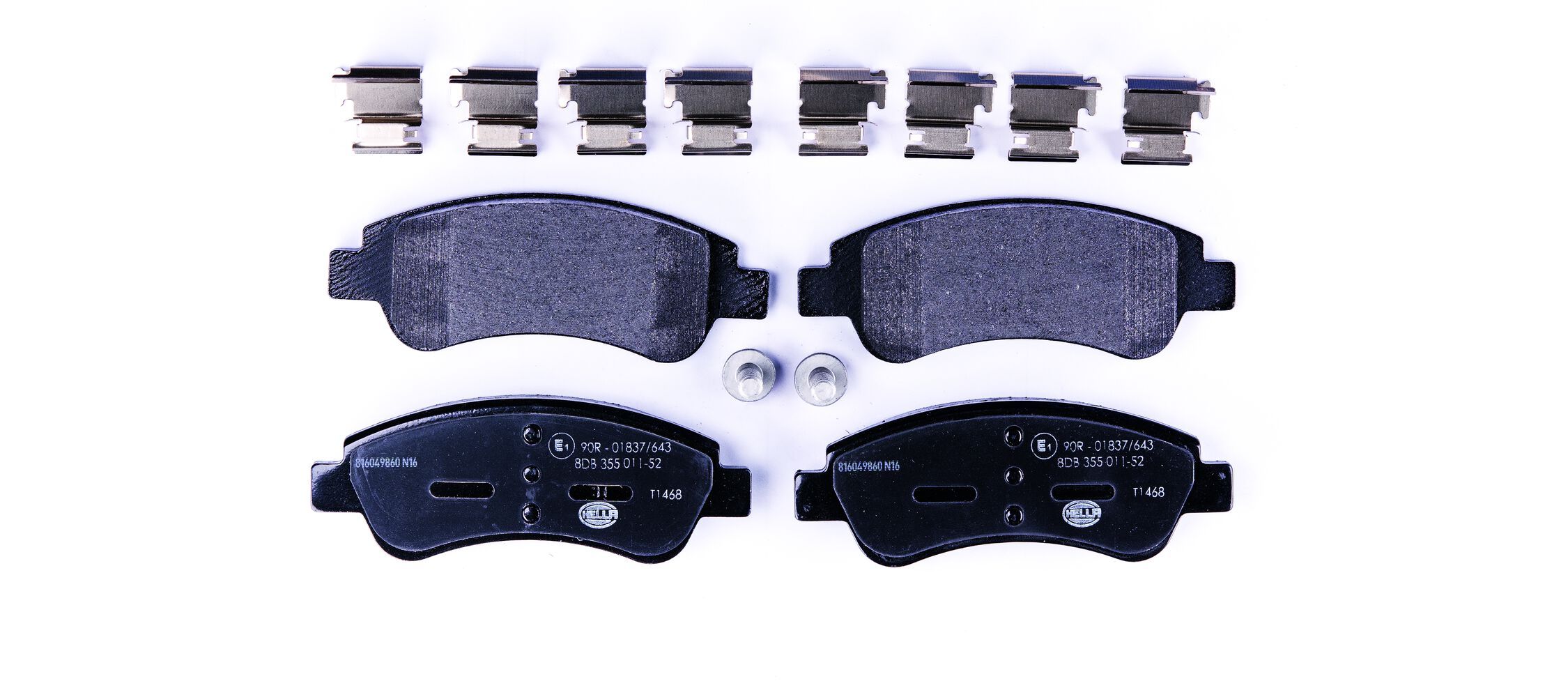 HELLA 8DB 355 011-521 - Bremsbelagsatz, Scheibenbremse