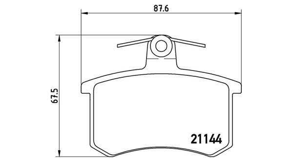 Bremsbelagsatz, Scheibenbremse Bremsbelagsatz, Scheibenbremse