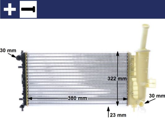 Radiador, refrigeración del motor