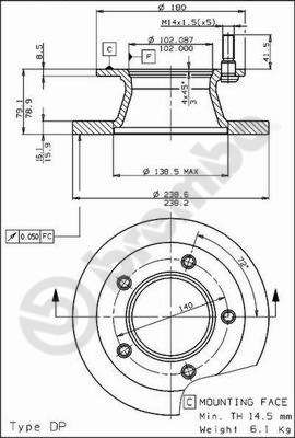 DISQUE DE FREIN  0702