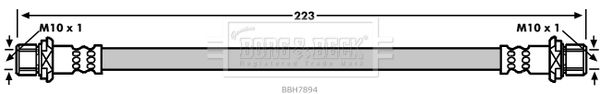 BBH7894 BORG & BECK fékcső