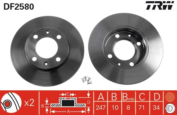 PAIRE DE DISQUES  9900