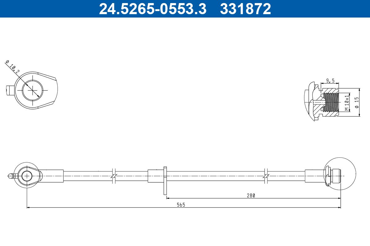 Ate 24.5265-0553.3 Bremsschlauch