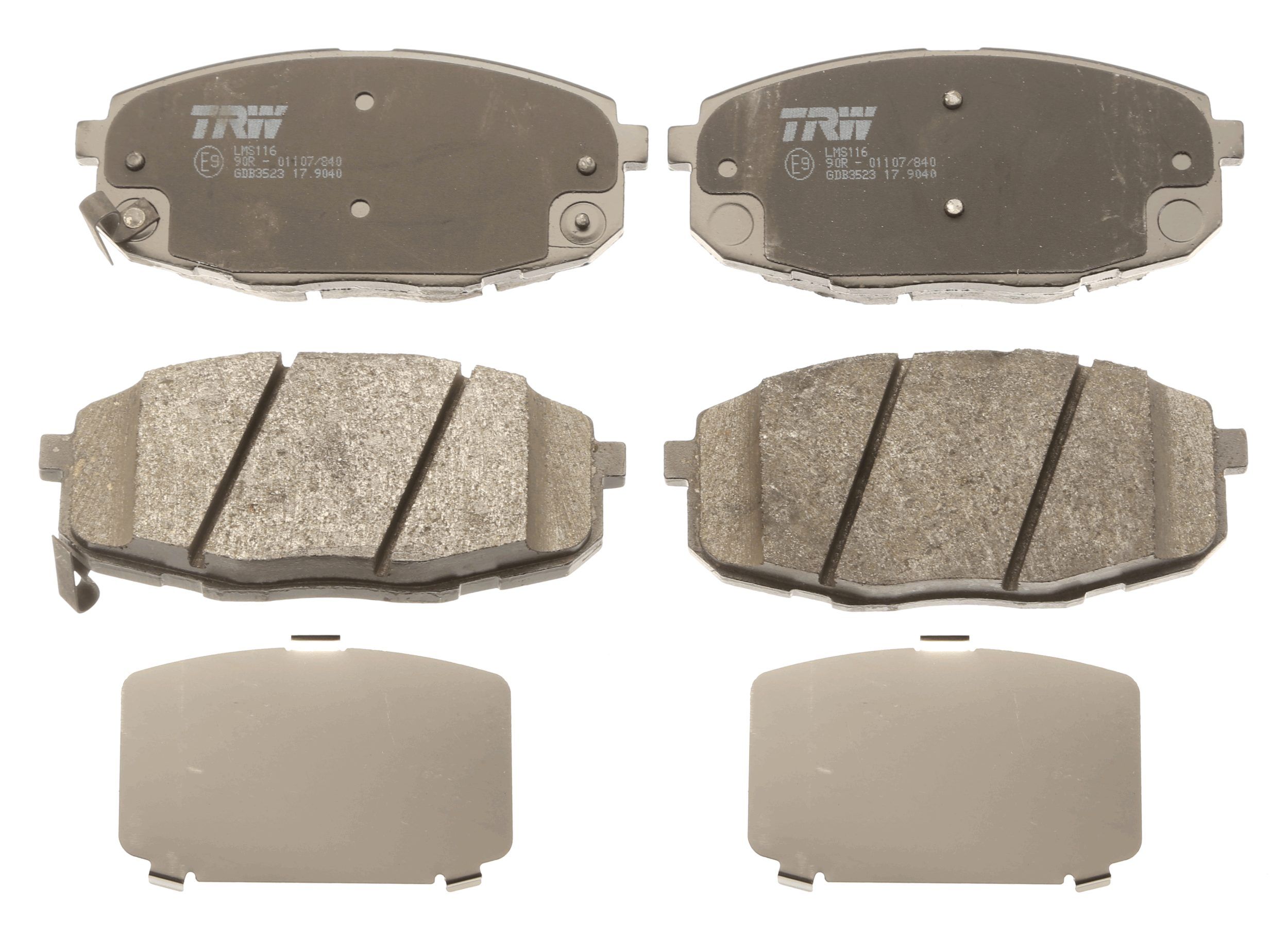 TRW DISC BRAKE PADS - TecDoc 2