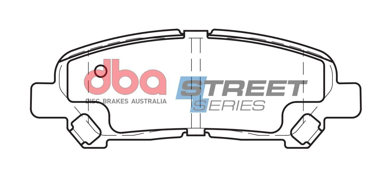 DBA SS STREET SERIES BRAKE PADS [ Toyota Kluger 2007-2014 R ] - TecDoc Only