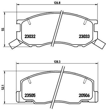 Brake Pad Set, disc brake P 83 093