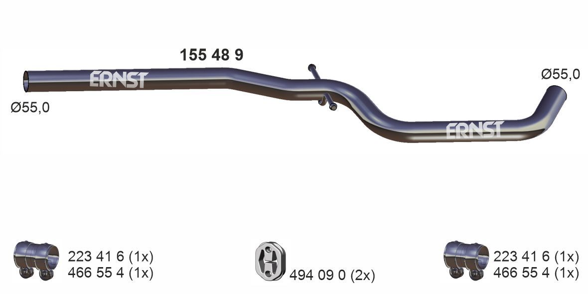 ERNST 155489 - Abgasrohr