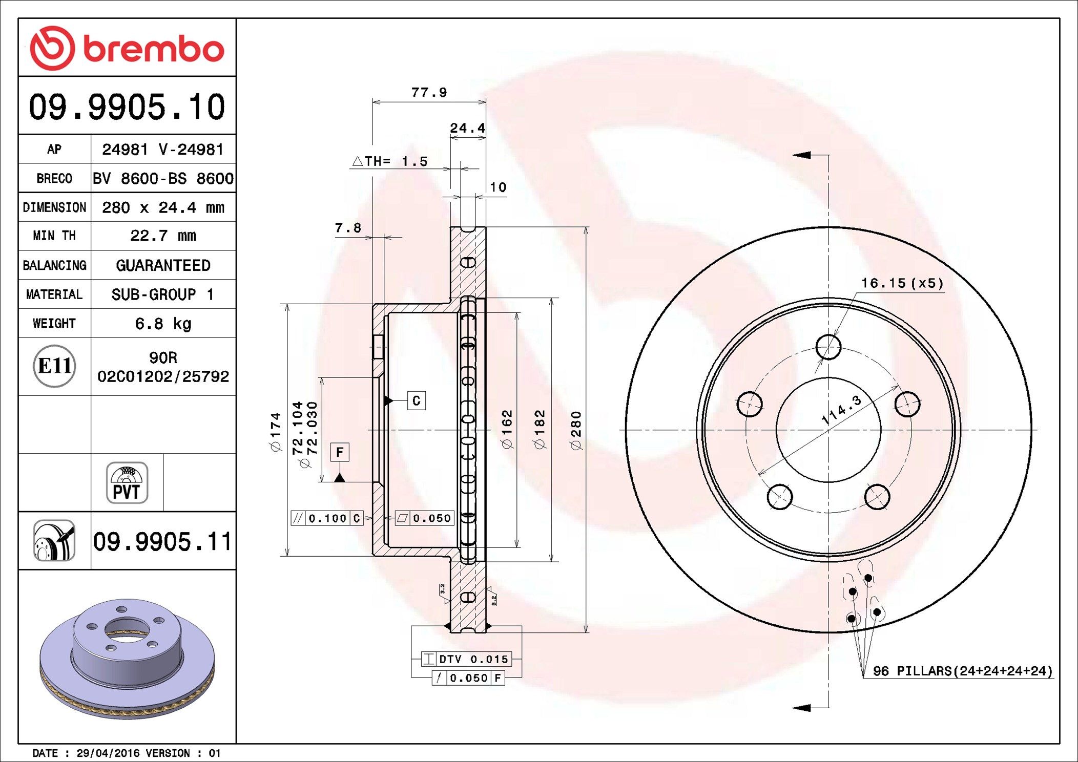 JEEP WRANGLER SPORT TJ 01-07 (FRT) - TecDoc 1