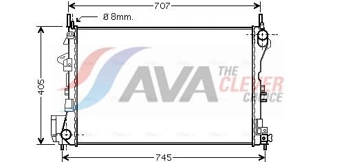 OL2338 AVA QUALITY COOLING hűtő, motorhűtés