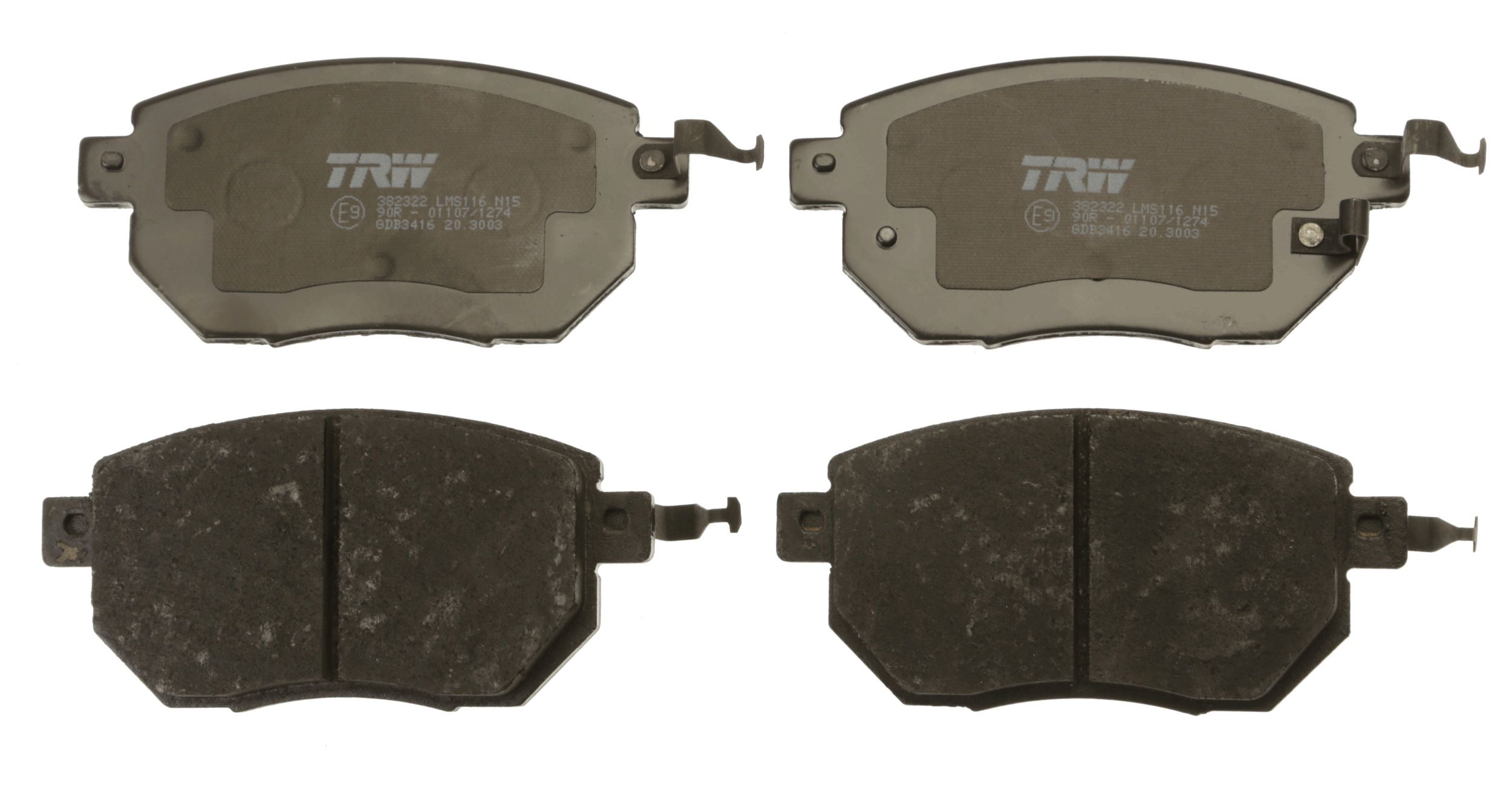 TRW DISC BRAKE PADS - TecDoc 2