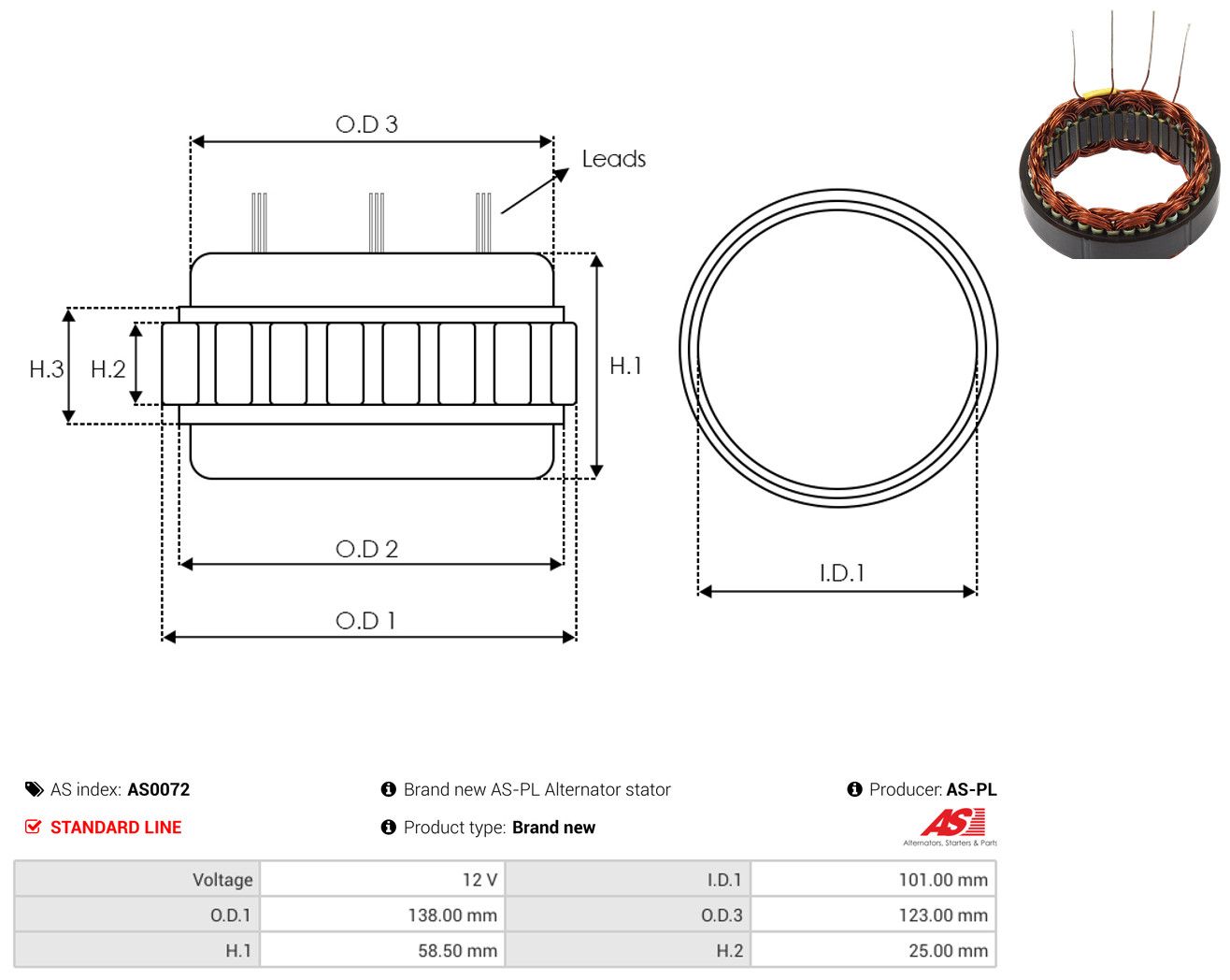 Stator, Generator
