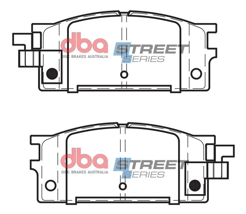 DBA SS STREET SERIES BRAKE PADS [ Izuzu Trooper /Holden Rodeo & Jackaroo 1981 - 1992 F ] - TecDoc Only