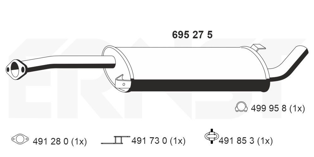 ERNST 695275 - Mittelschalld&auml;mpfer
