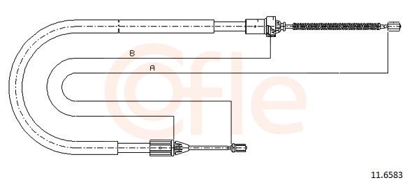 Cable Pull, parking brake 11.6583