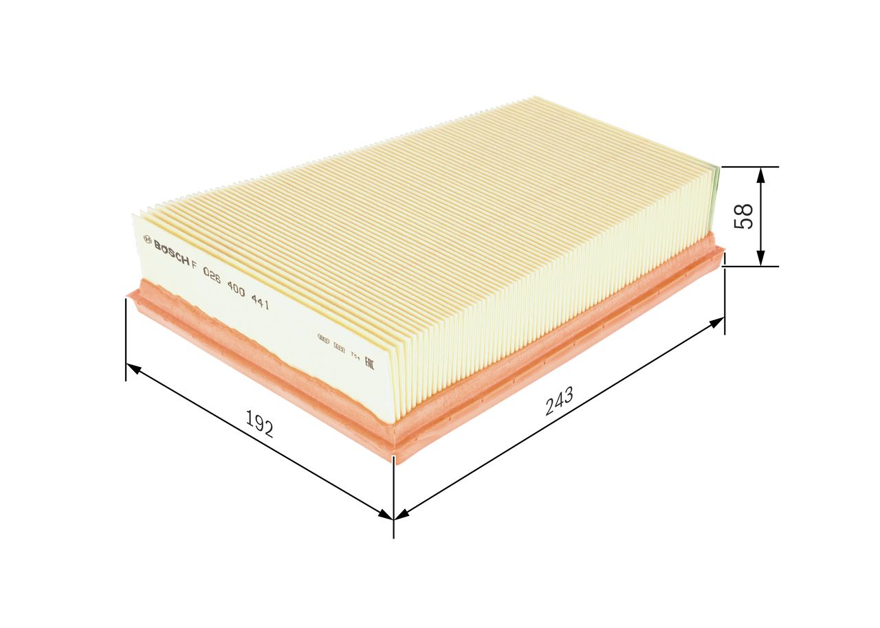BOSCH F 026 400 441 - Luftfilter