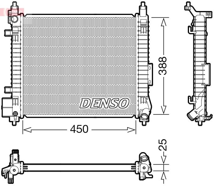 Radiador, refrigeración del motor