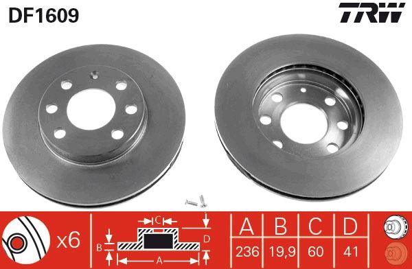 Brake Disc DF1609