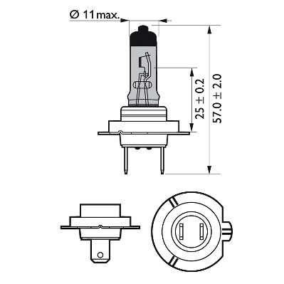 Glühlampe, Fernscheinwerfer