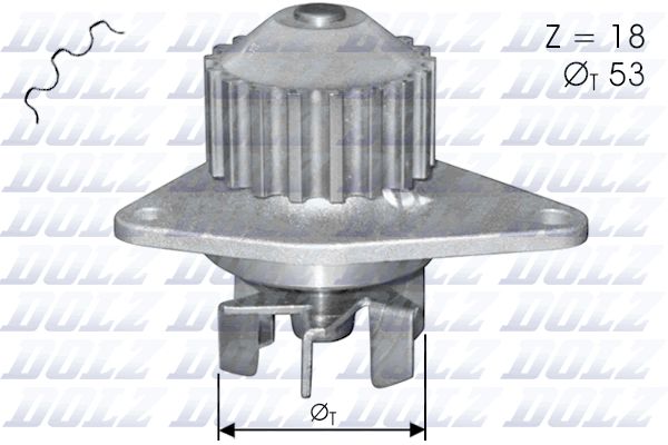 Water Pump, engine cooling C114